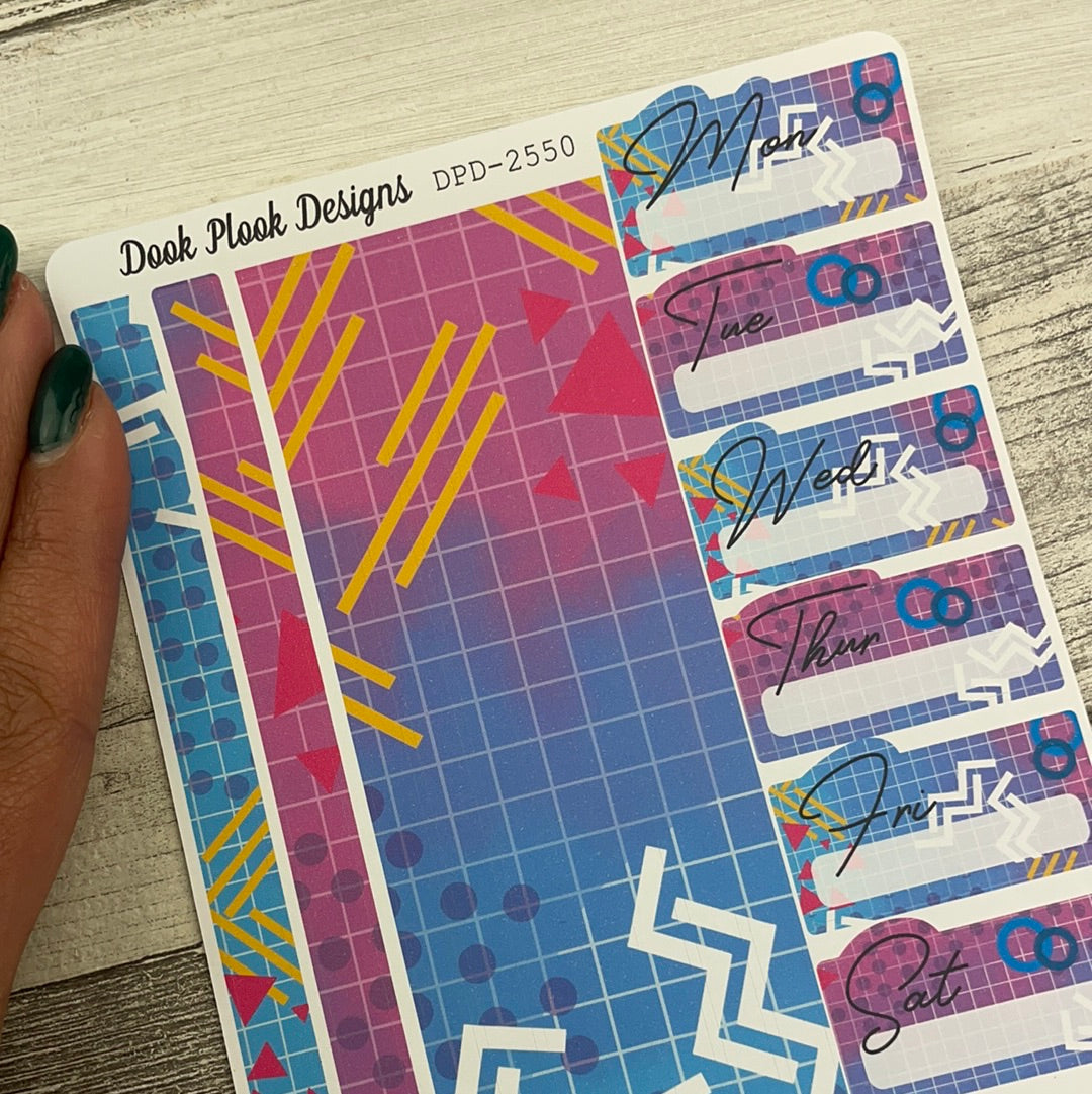 One sheet week planner stickers - Romy (DPD2550)