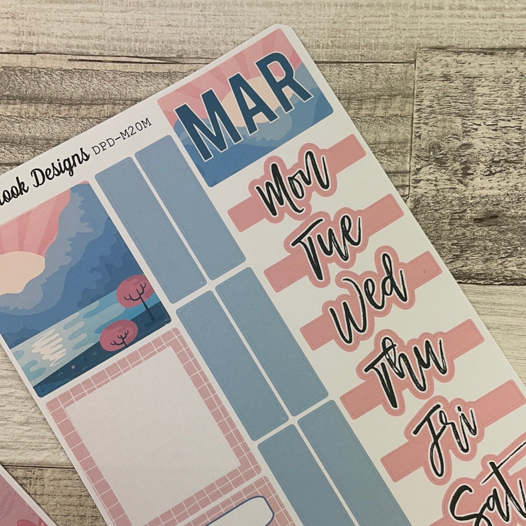 Pink Sunrise Monthly Passion Planner Kit (DPD-M020)