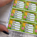 Daily pollen count tracker stickers (DPD628)