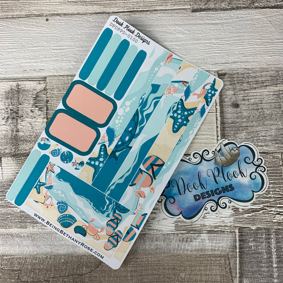 (0100) Passion Planner Daily stickers - Pastel Beach