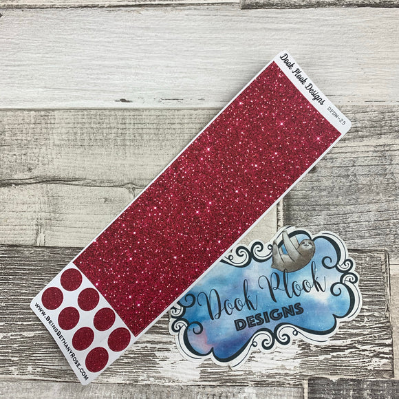 Passion Planner Hour Cover up / Washi strip stickers Glitter (DPDW-25)