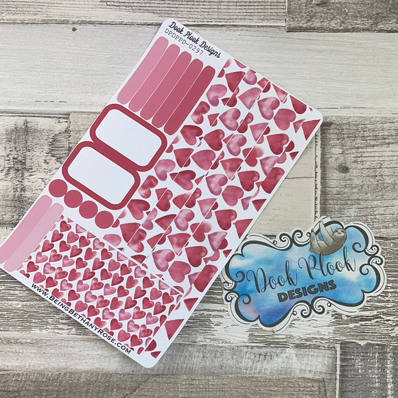 (0297) Passion Planner Daily stickers - Hearts