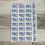 Lazy unicorn stickers (DPD1314)