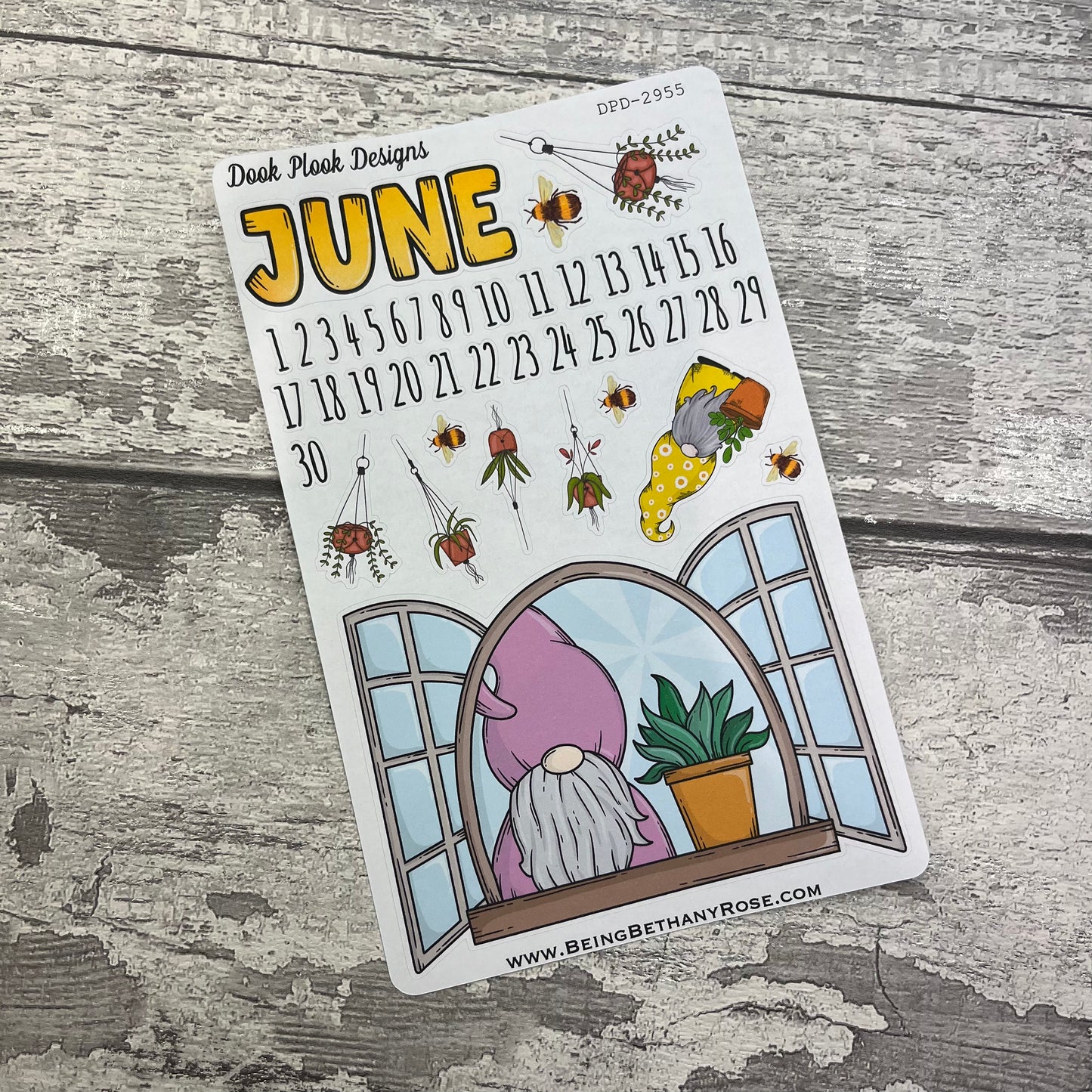 June Journal planner stickers (DPD2955)