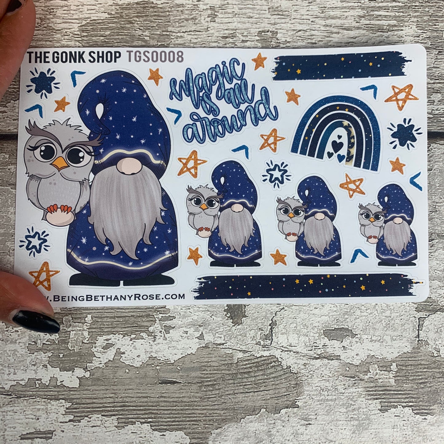 Wizard Gonk (Owl) Stickers (TGS0008)