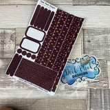 (0083) Passion Planner Daily stickers - Raindrop Deep Burgundy
