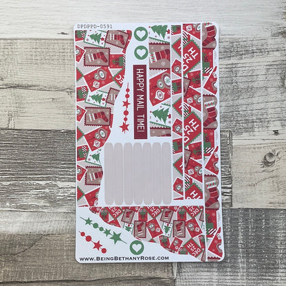 (0591) Passion Planner Daily Wave stickers - Christmas Stamps