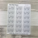 Countdown to Game of Thrones stickers (DPD405)