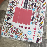 (0475) Passion Planner Daily Wave stickers - Shopping Trip