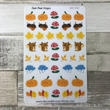 Kawaii Autumn / fall stickers (DPD830)