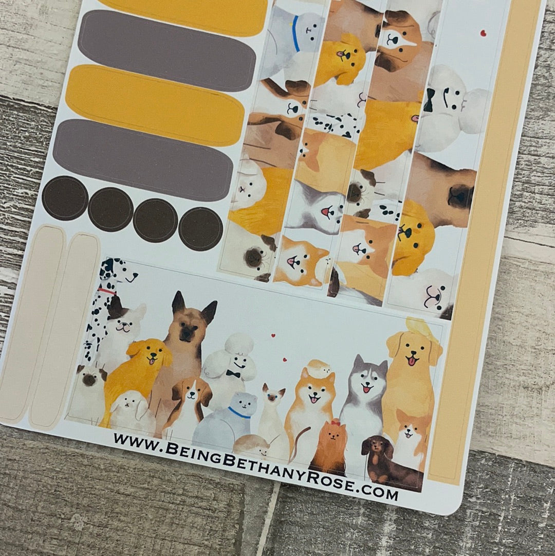 (0462) Passion Planner Daily stickers - Pets Life