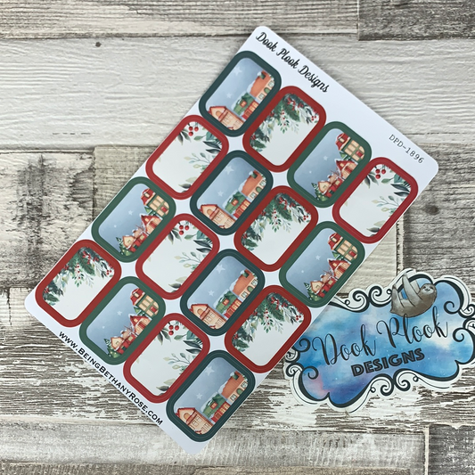 Christmas half box stickers (DPD1896)