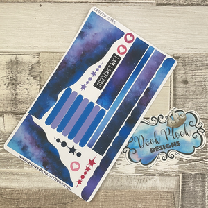(0356) Passion Planner Daily Wave stickers -  Limitless Stars