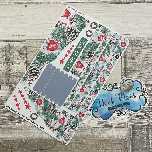 (0584) Passion Planner Daily Wave stickers - Pine Cones