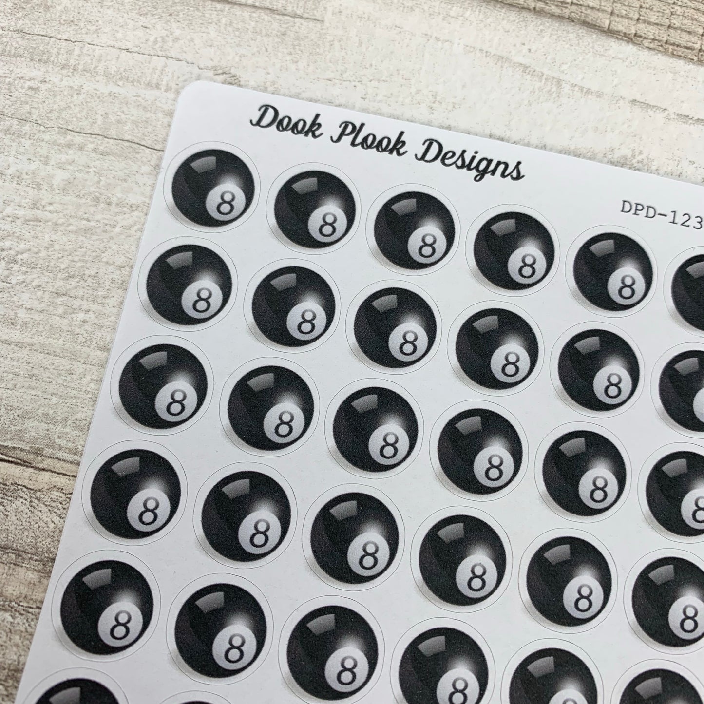 Pool / Magic 8 ball stickers (DPD123)