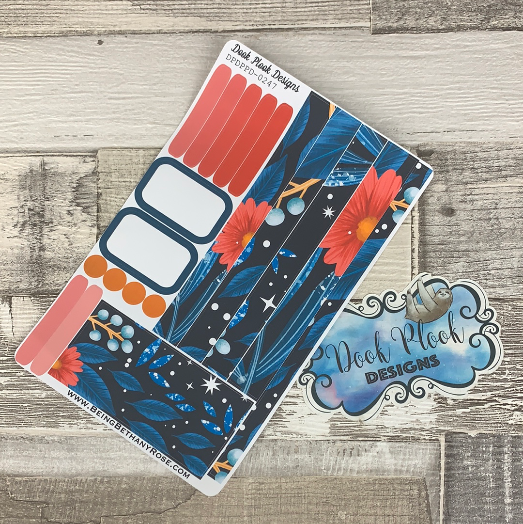 (0247) Passion Planner Daily stickers - Dark Frost