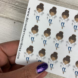 Black Woman - Bills to pay stickers (DPD1405)
