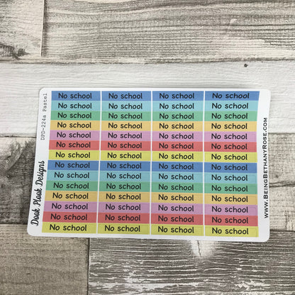 No school stickers (DPD1353)