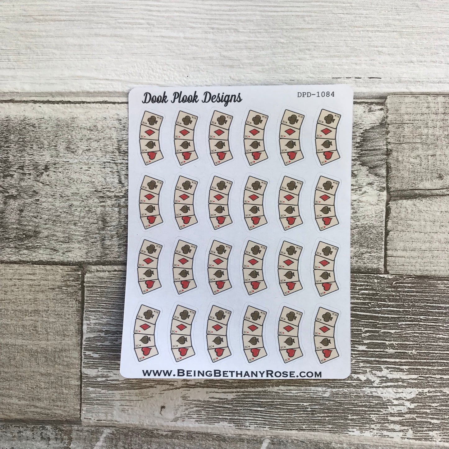 Cards / poker / gambling stickers (DPD1084)