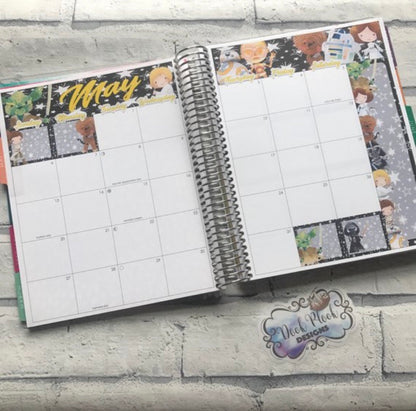 May the force be with you Monthly View Kit (can change month) for the Erin Condren Planners
