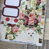(0143) Passion Planner Daily stickers - Polar Bear Watercolour