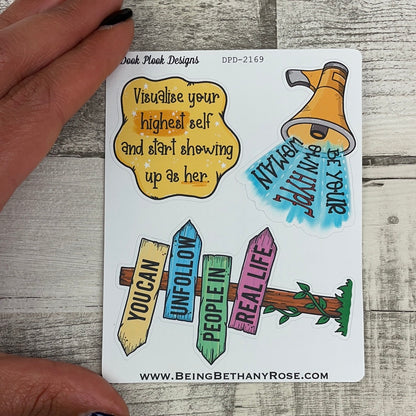 Motivational quote stickers (DPD2169)