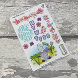 Florence flower Journal planner stickers (DPD2848)
