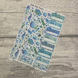 Lydia Ice Terrazzo - One sheet week planner stickers (DPD2817)