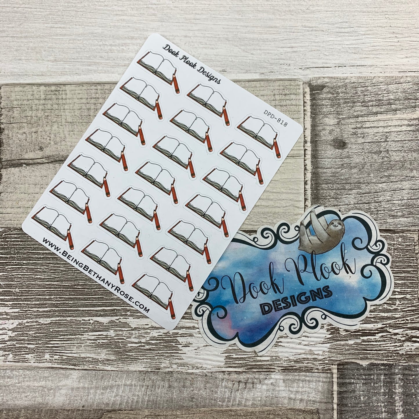 Diary / Book / Planner stickers (DPD818)