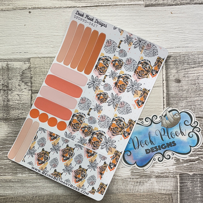 (0427) Passion Planner Daily stickers - Tiger Chops