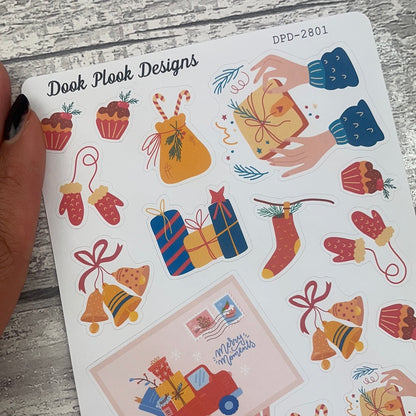 Large Christmas Mail Journalling stickers  (DPD2801)