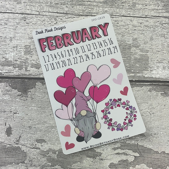 February journalling planner stickers (DPD2839)