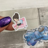 White Woman - Nail painting Stickers (DPD1445)