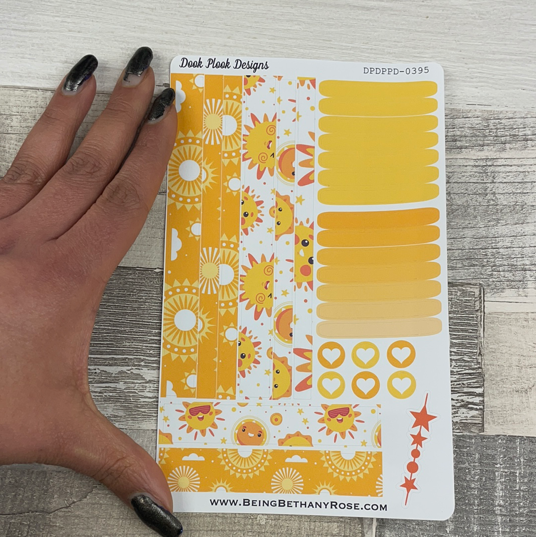 (0395) Passion Planner Daily Compact stickers - Bright Sun