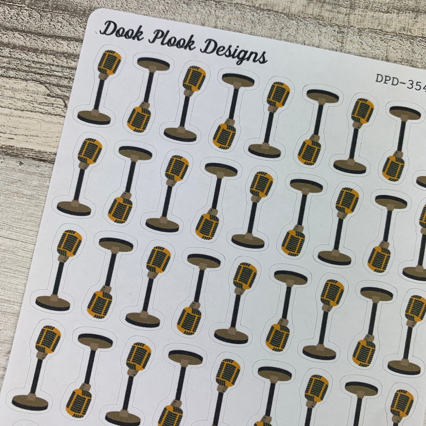 Microphone stickers (DPD354)