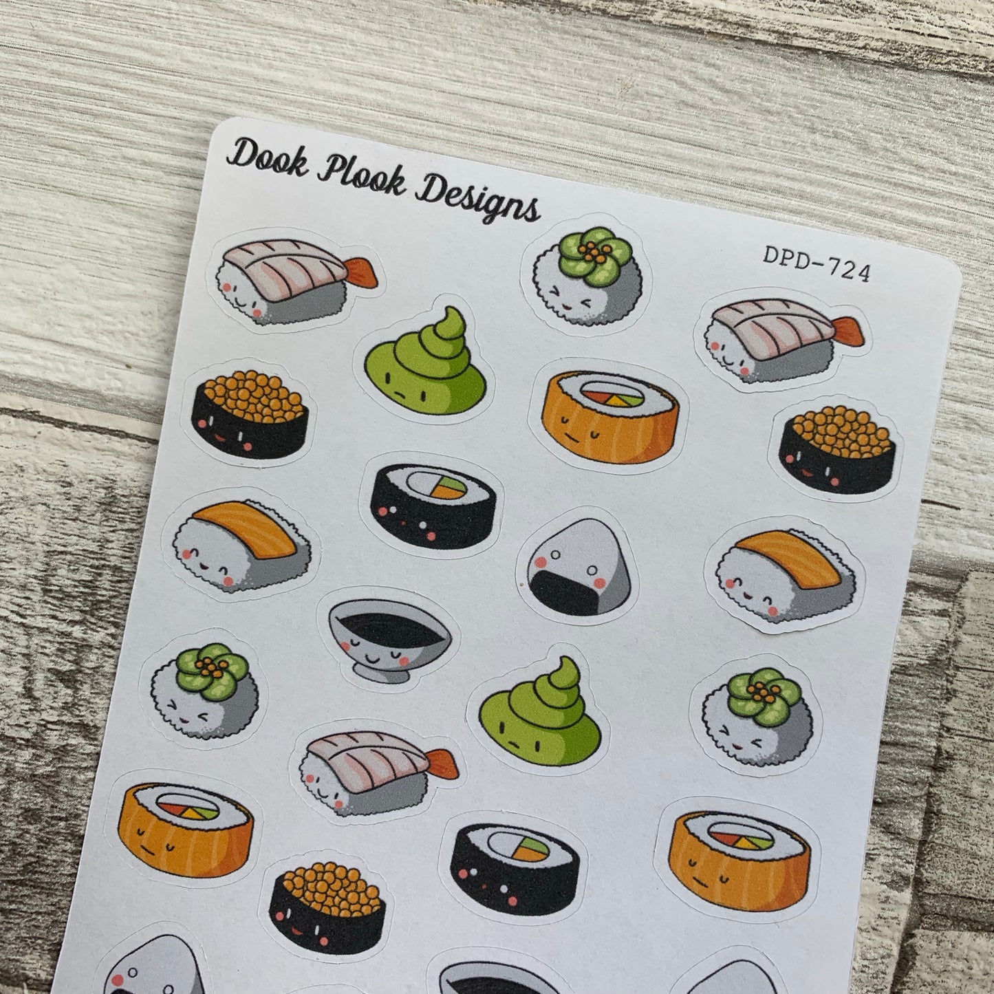 Cute kawaii sushi stickers (DPD724)