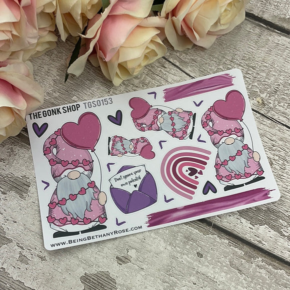 Valentines balloon Gnorman Gonk Stickers (TGS0153)