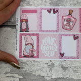 Pink Paige (Love Letters) Gonk full box stickers for Standard Vertical (DPD2861)