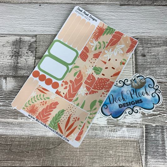 (0218) Passion Planner Daily stickers - Peachy leaf