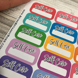 Selfcare boxes stickers with writing space (DPD1617)