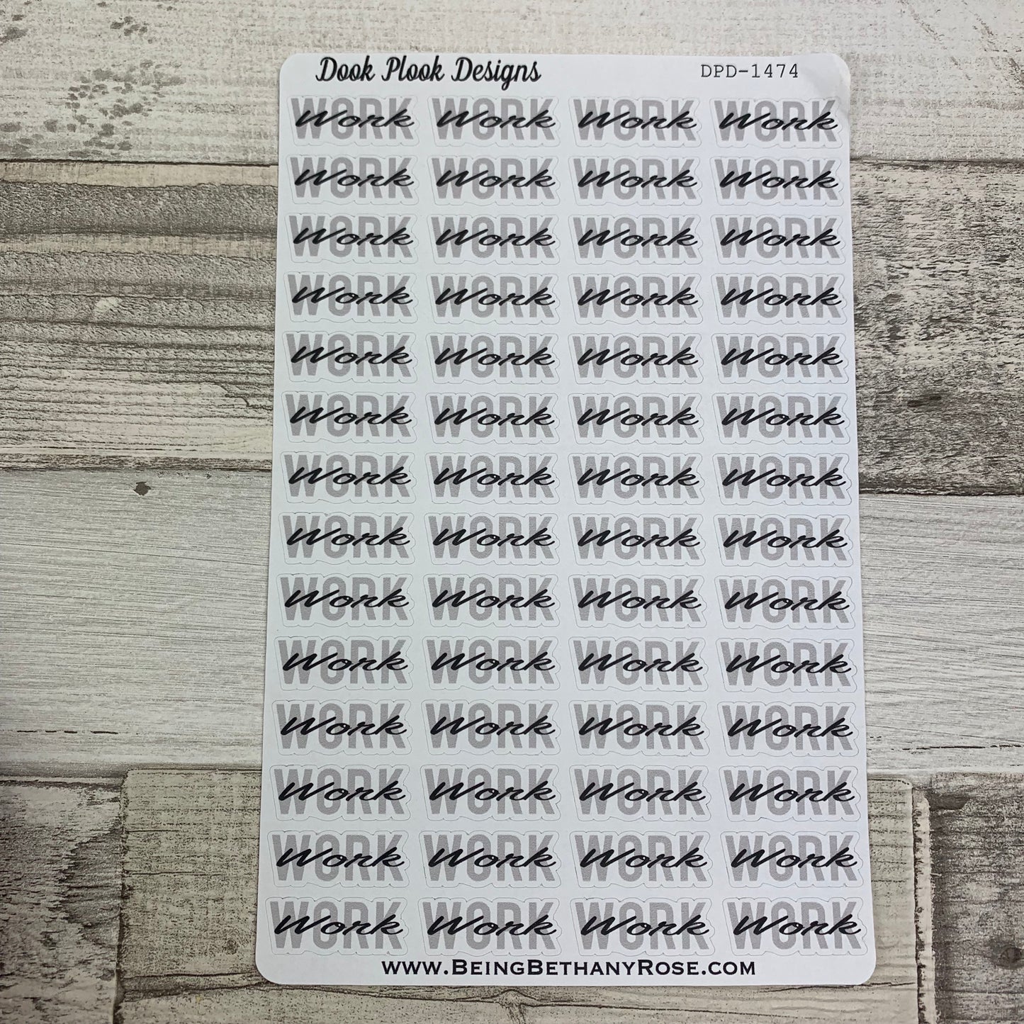 Word stickers - Work  (DPD1474)