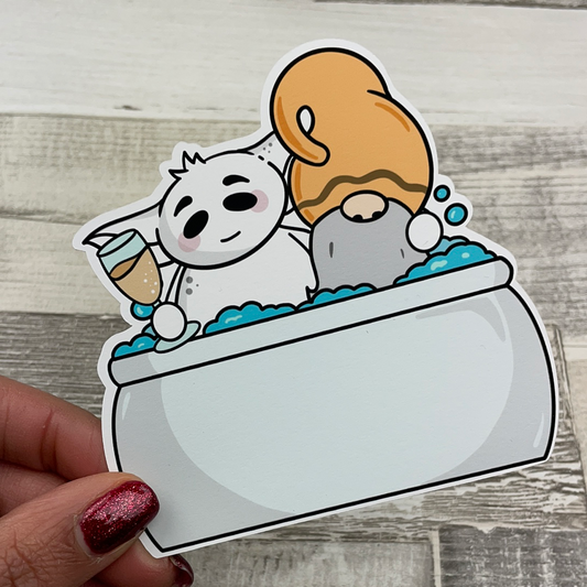 Hot Tub Gnorman and Fweek Diecut