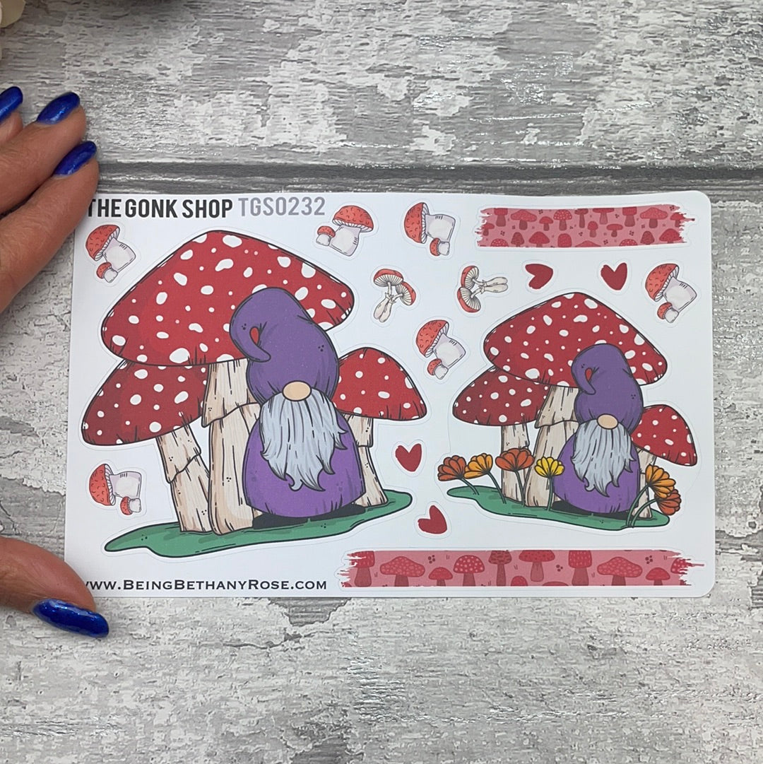 Michone Mushroom Scene Gonk Stickers (TGS0232)