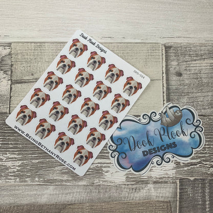 Bulldog stickers  (DPD504)