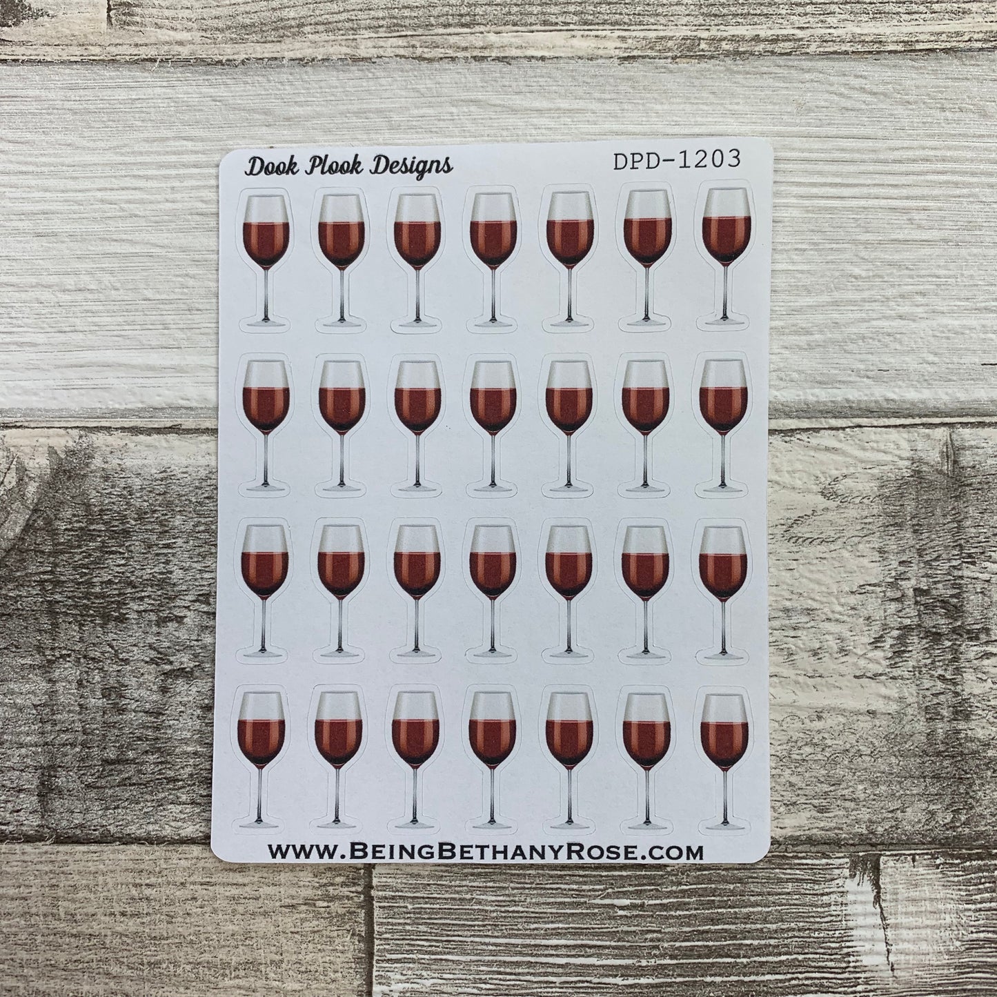 Red and White wine stickers (DPD1202-1204)