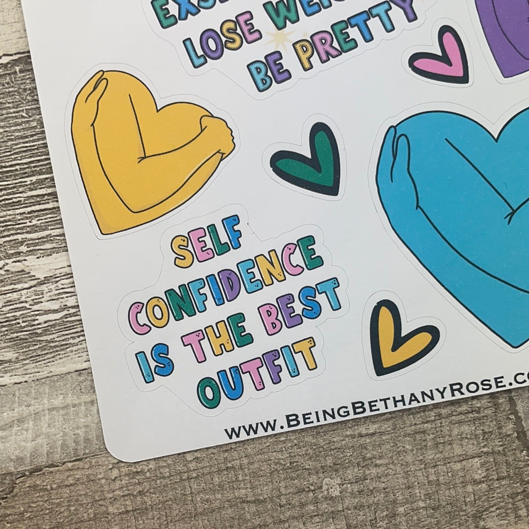 Love your body stickers  (DPD2638)