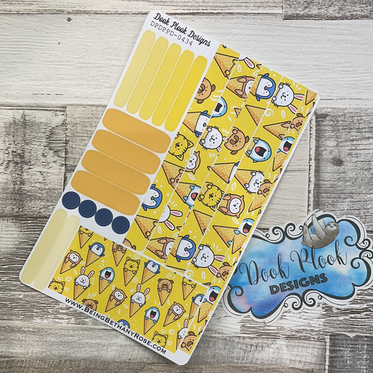 (0434) Passion Planner Daily stickers - Animal cones