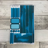(0041) Passion Planner Daily stickers - Into the blue