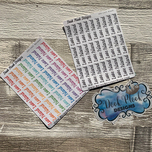 Love Island stickers (DPD1465)