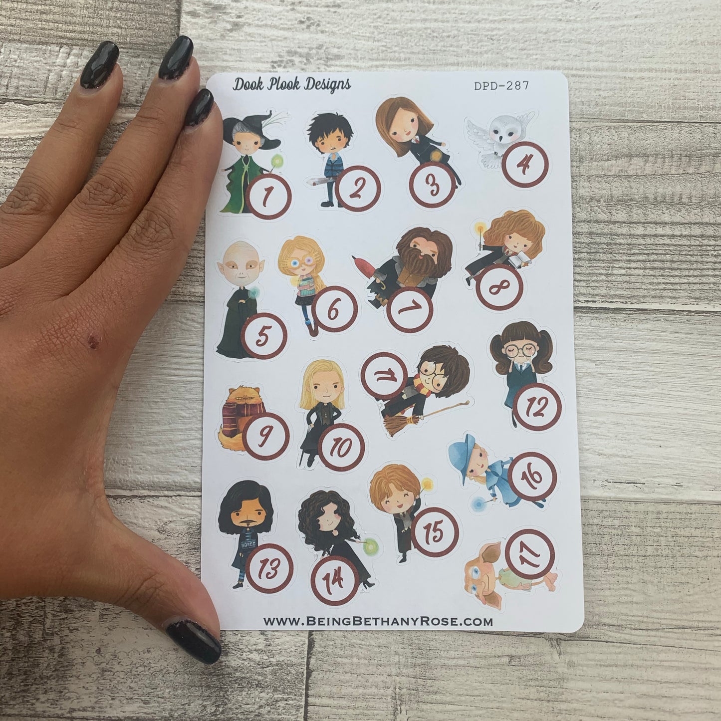 Wizard Countdown / Advent stickers (DPD1509)